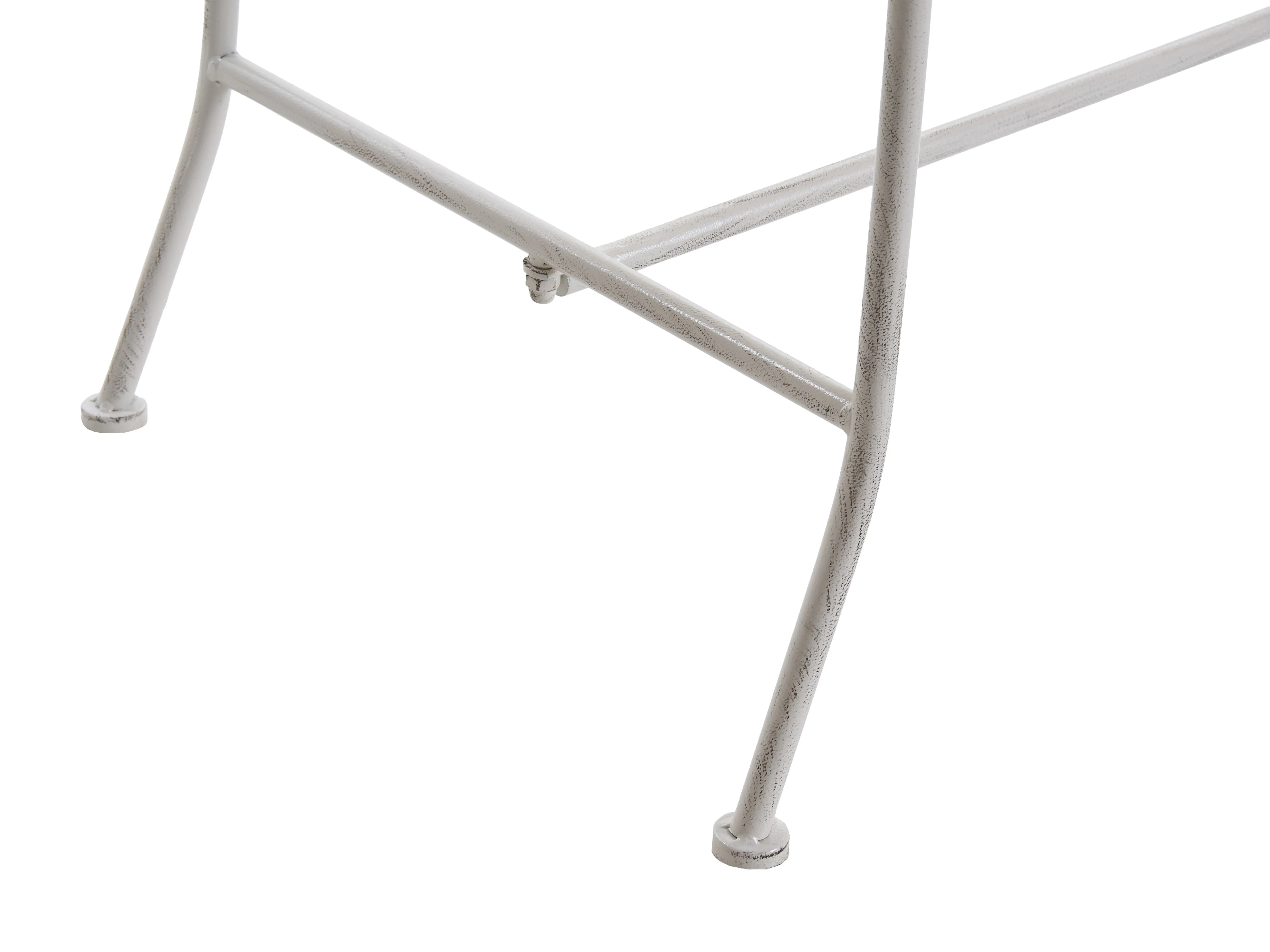 Tuinbank PAVIA 146 cm Metaal Gebroken wit