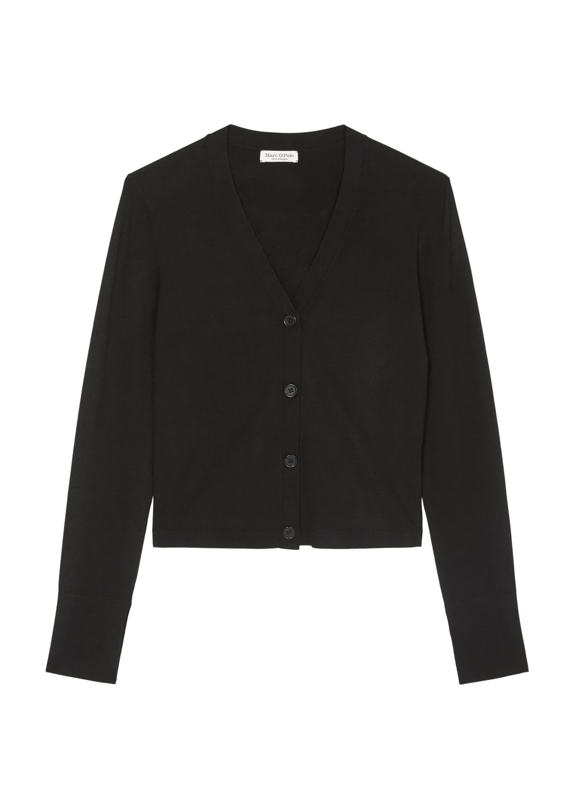 Feinstrick-Cardigan slim aus LENZING™ ECOVERO™
