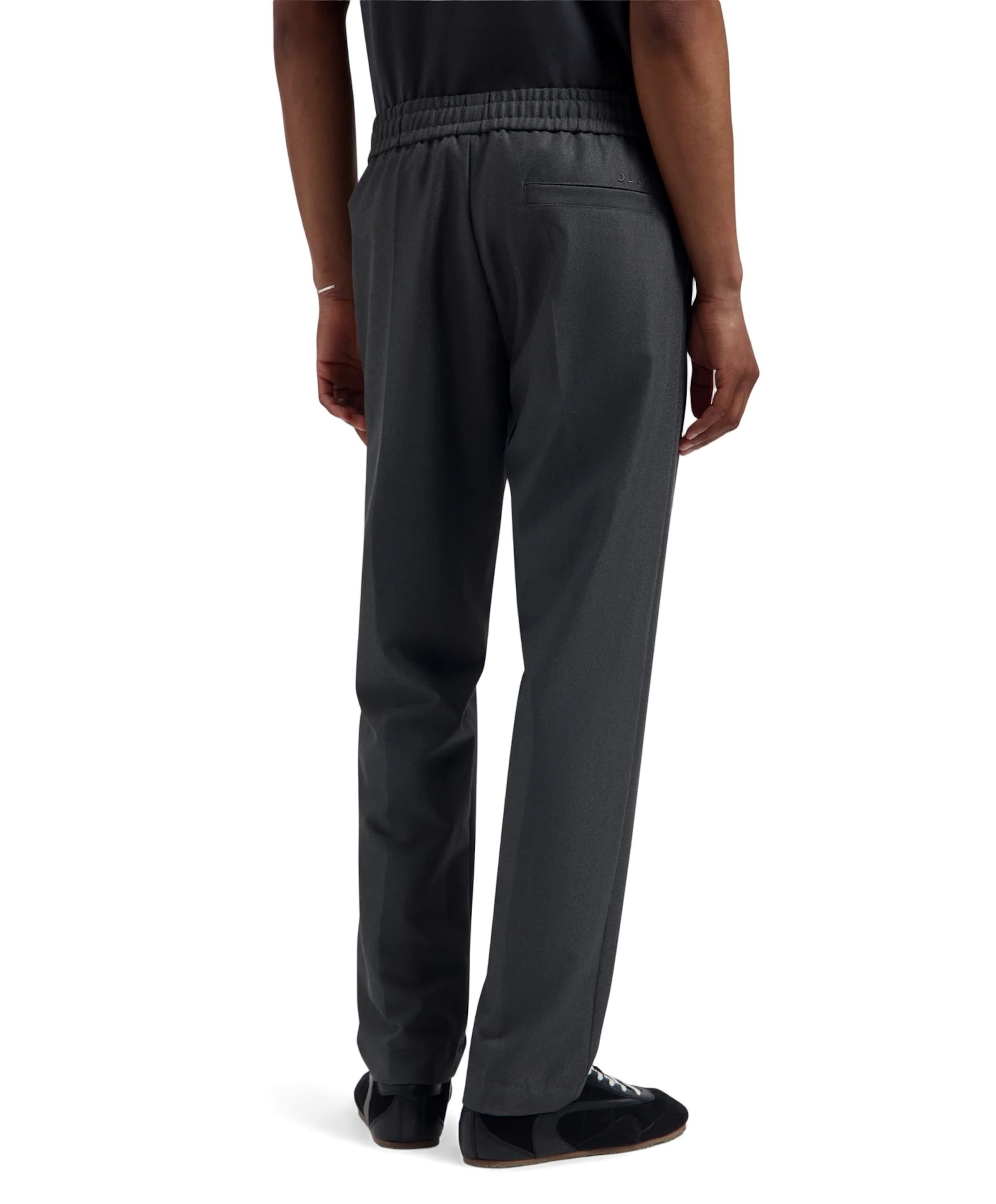 Olaf Slim Elasticated Pant heren pantalon grijs