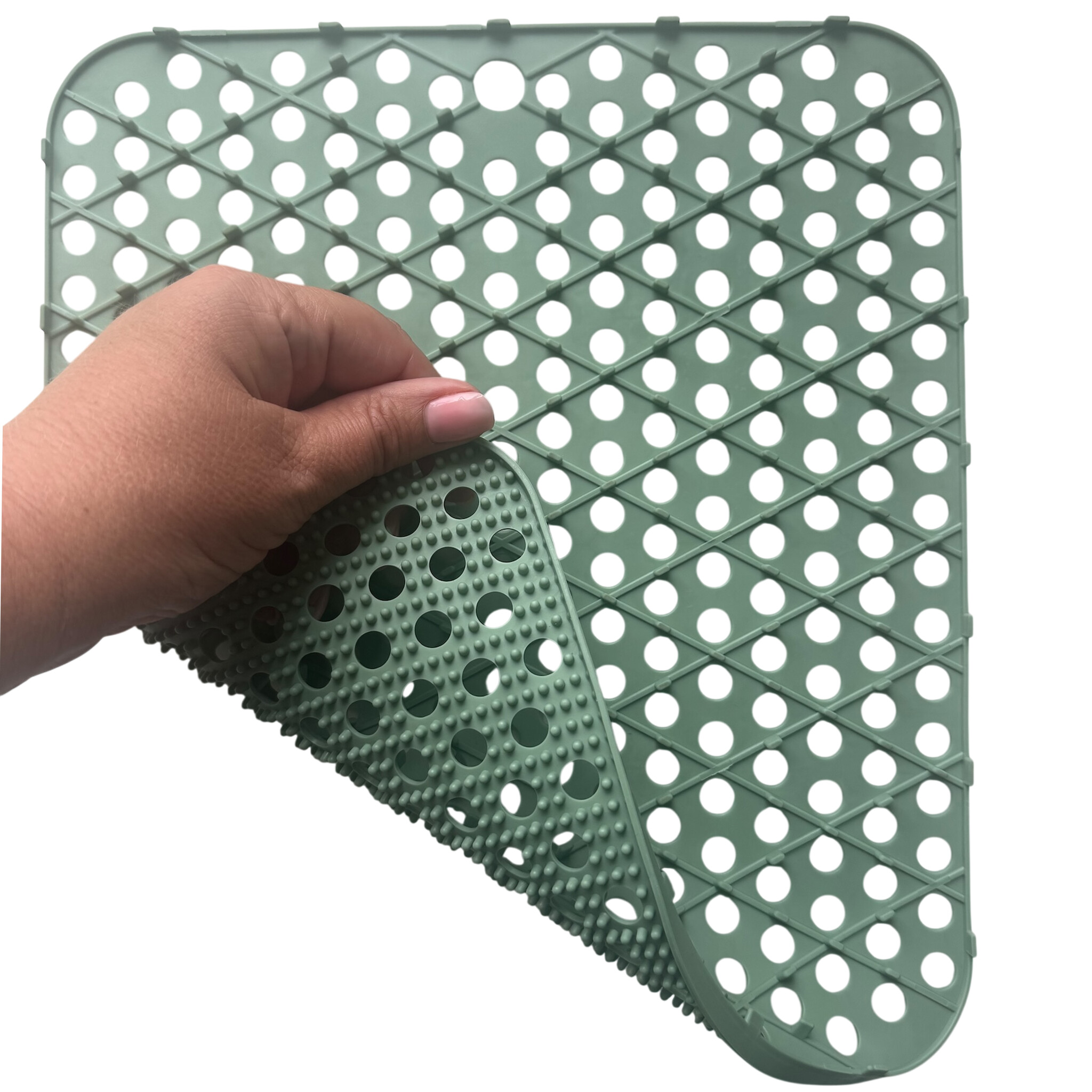 Hem 29,5x26 cm siliconen antislip afdruipmat - green