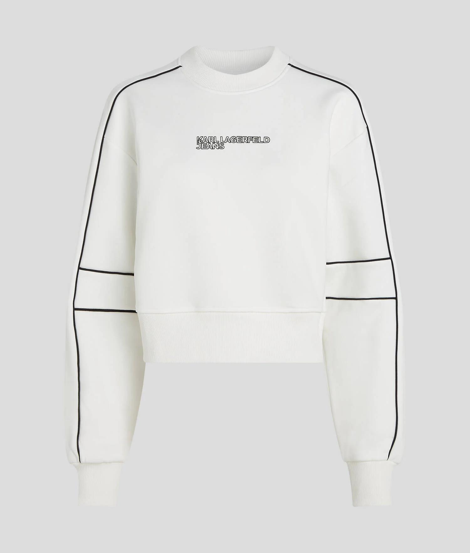 SWEAT-SHIRT CROPPED DÉCONTRACTÉ - Blanc