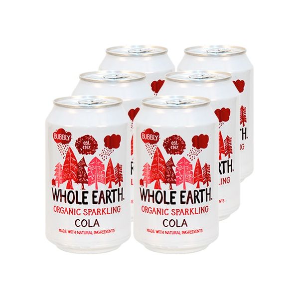 Whole Earth Refrigerante à Base de Cola sem Açúcar 6 Unidades de 330ml