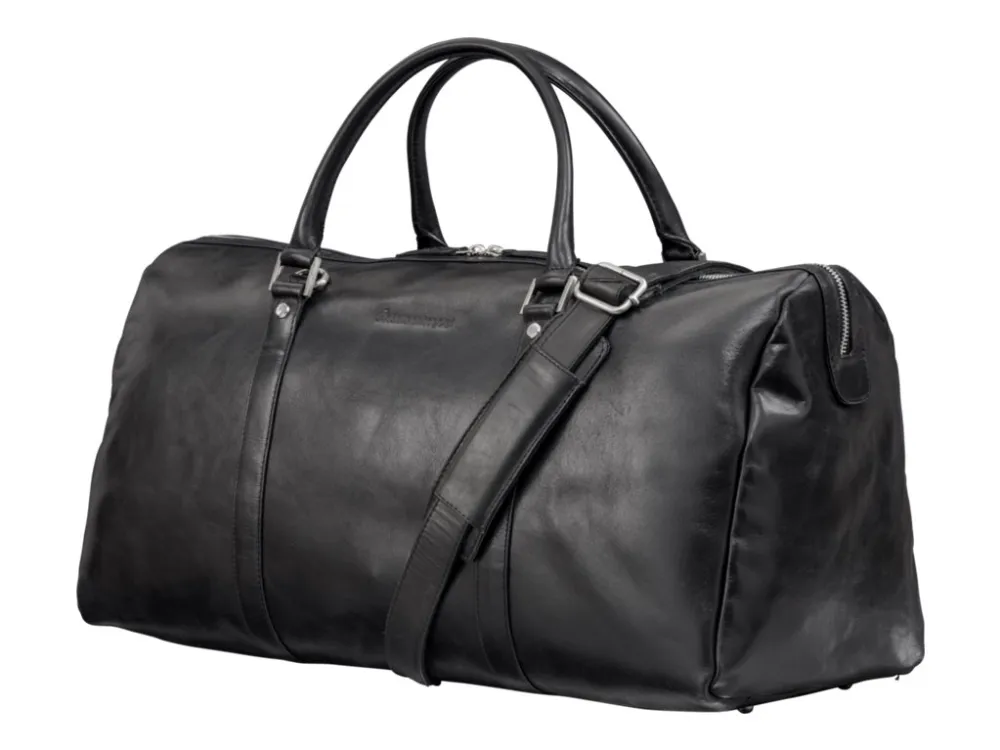 dbramante1928 Kastrup 2 - Weekender - pose - fuldnarvet læder - sort