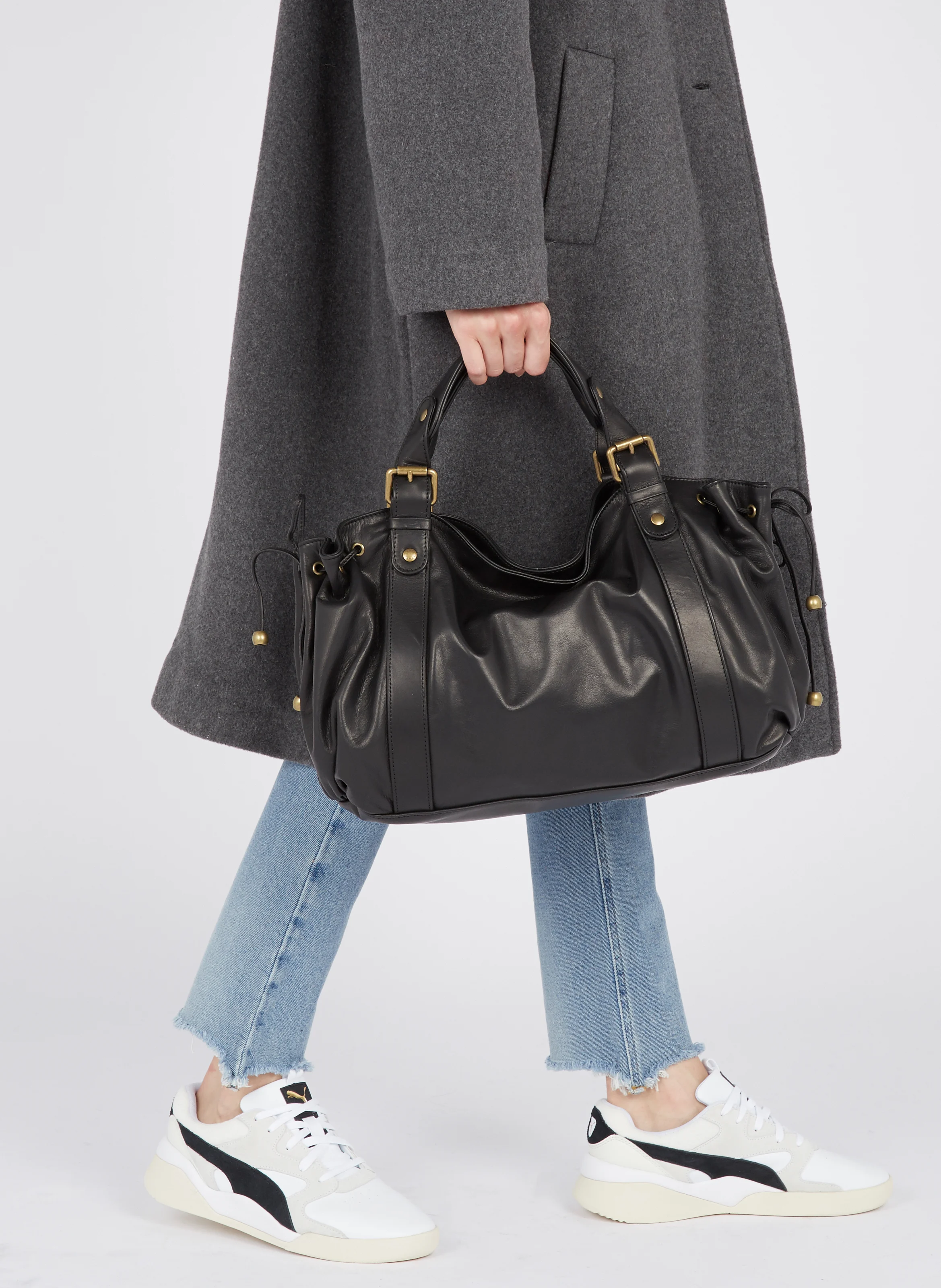 Cabas en cuir | Noir