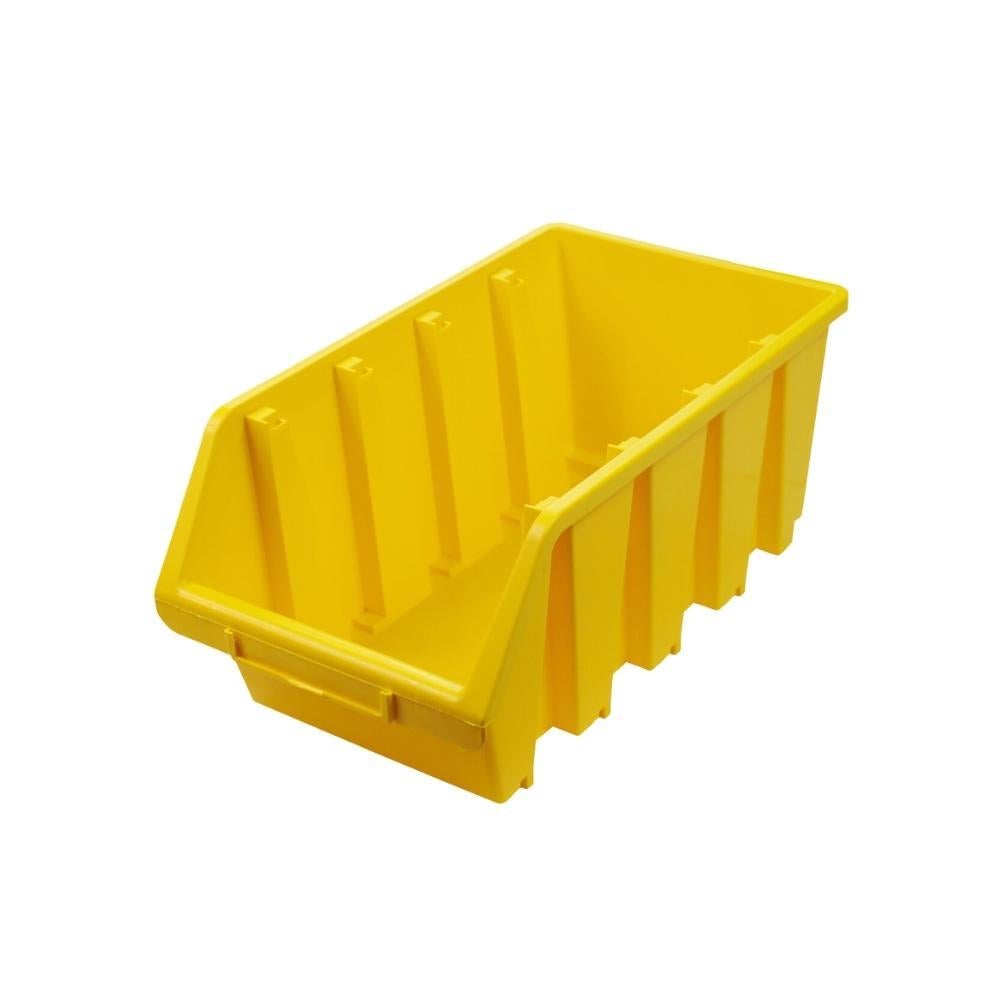 PROREGAL SuperSaver Set 5x Opbergdoos 4 HxBxD 15,5 x 20,4 x 34 cm Polypropyleen Geel