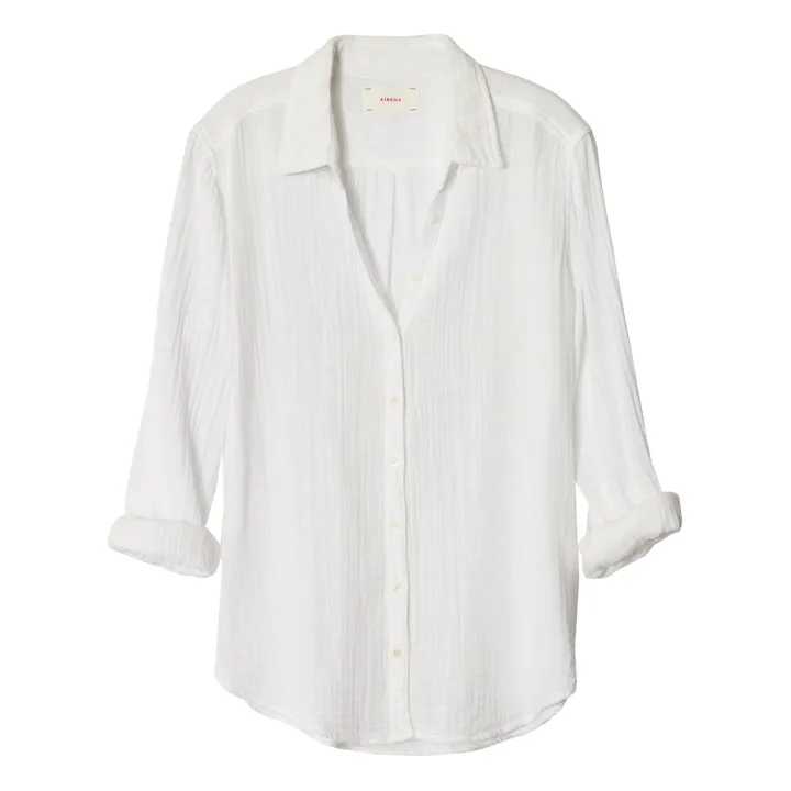 Xirena Chemise Scout Gaze de Coton | Blanc