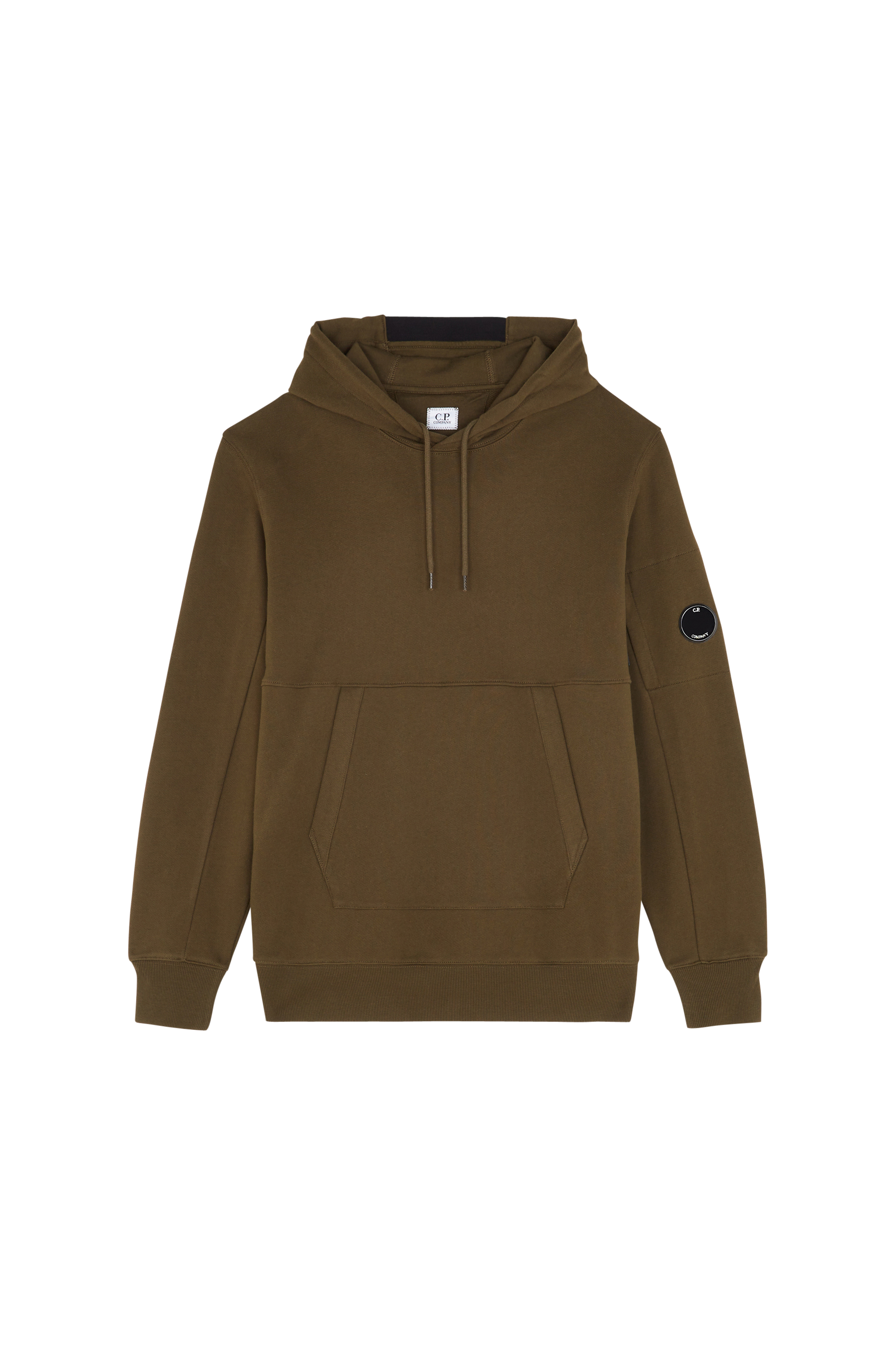 C.P. COMPANY Hoodie DIAGONAL RAISED FLEECE  Vert