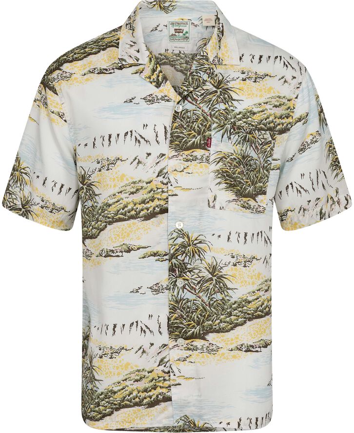 Levi's THE SUNSET CAMP SHIRT COASTAL Blå