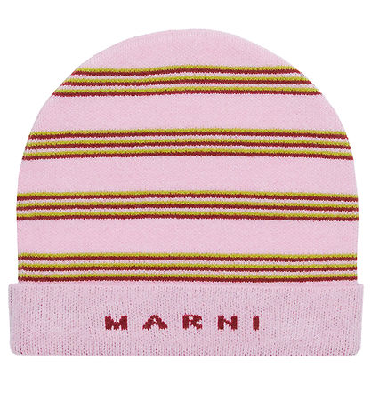 Marni Mütze - Strick - Lilac Beutel m. Streifen