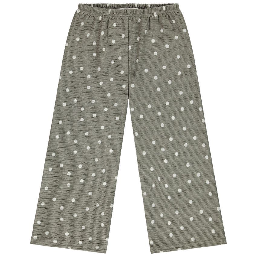 Pantalon large imprimé fantaisie pour fille - Vert