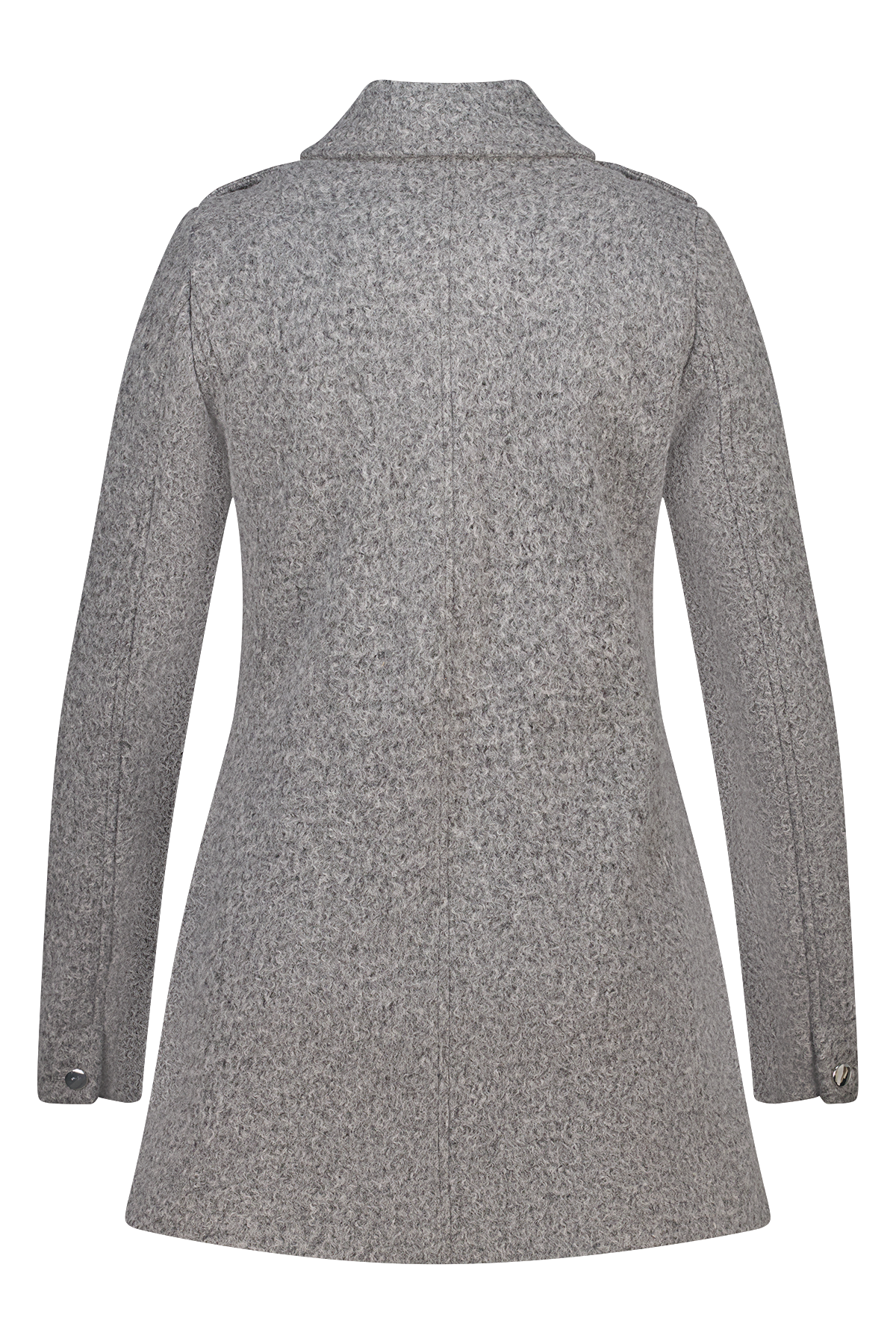 Jas met ritssluiting dark grey melange