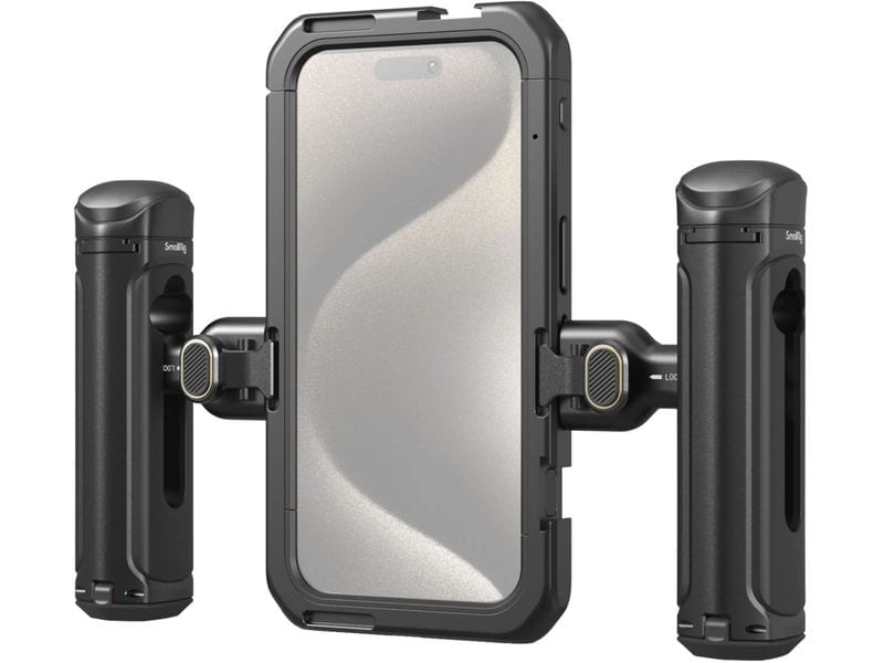 Smallrig Cage für iPhone 15 Pro Dual Handheld Mobiles Video Kit
