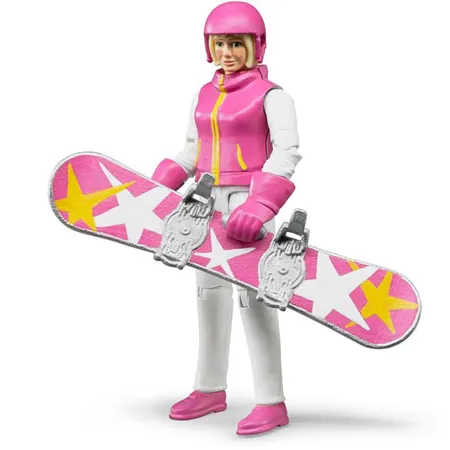 BRUDER® 60420 Snowboardfahrerin mit Zubehör