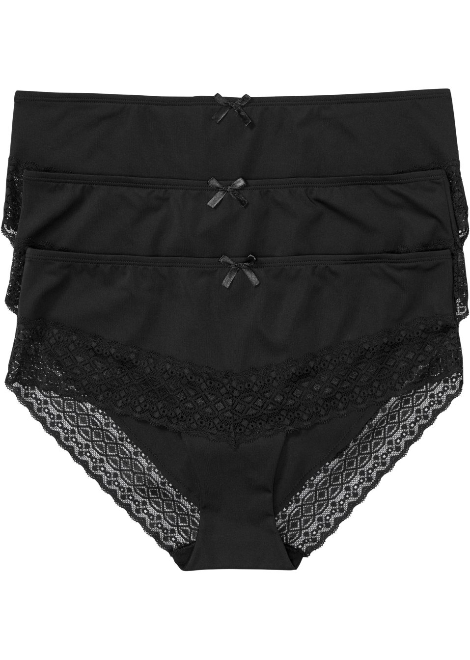 Lot de 3 shorties en microfibre