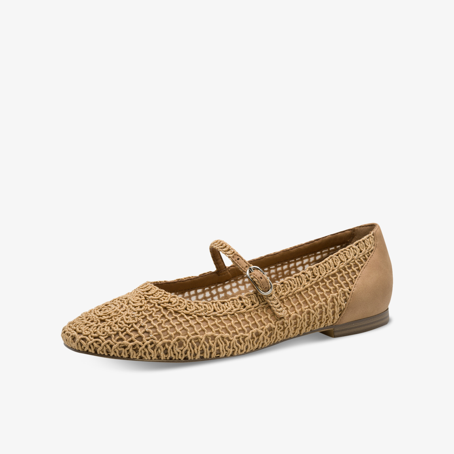 Tamaris Damen Ballerinas beige