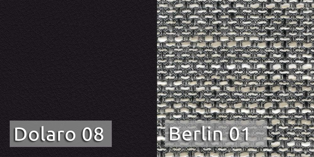 Ecksofa Lord mit Regal und Schlaffunktion - Sofa mit Bettkasten, Schlafsofa, Polsterecke, Couch L-Form, Couchgarnitur, Sofagarnitur (Schwarz + Grau (Dolaro 08 + Berlin 01), Ecksofa Rechts)
