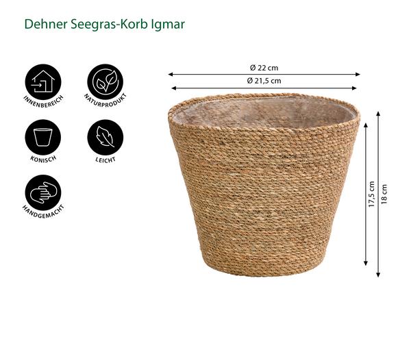 Dehner Seegras-Korb Igmar, konisch