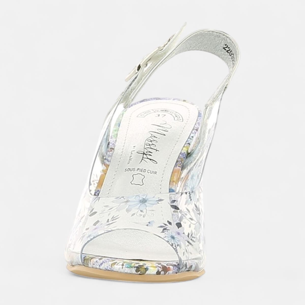 Nu-pieds à talon Femme bleu