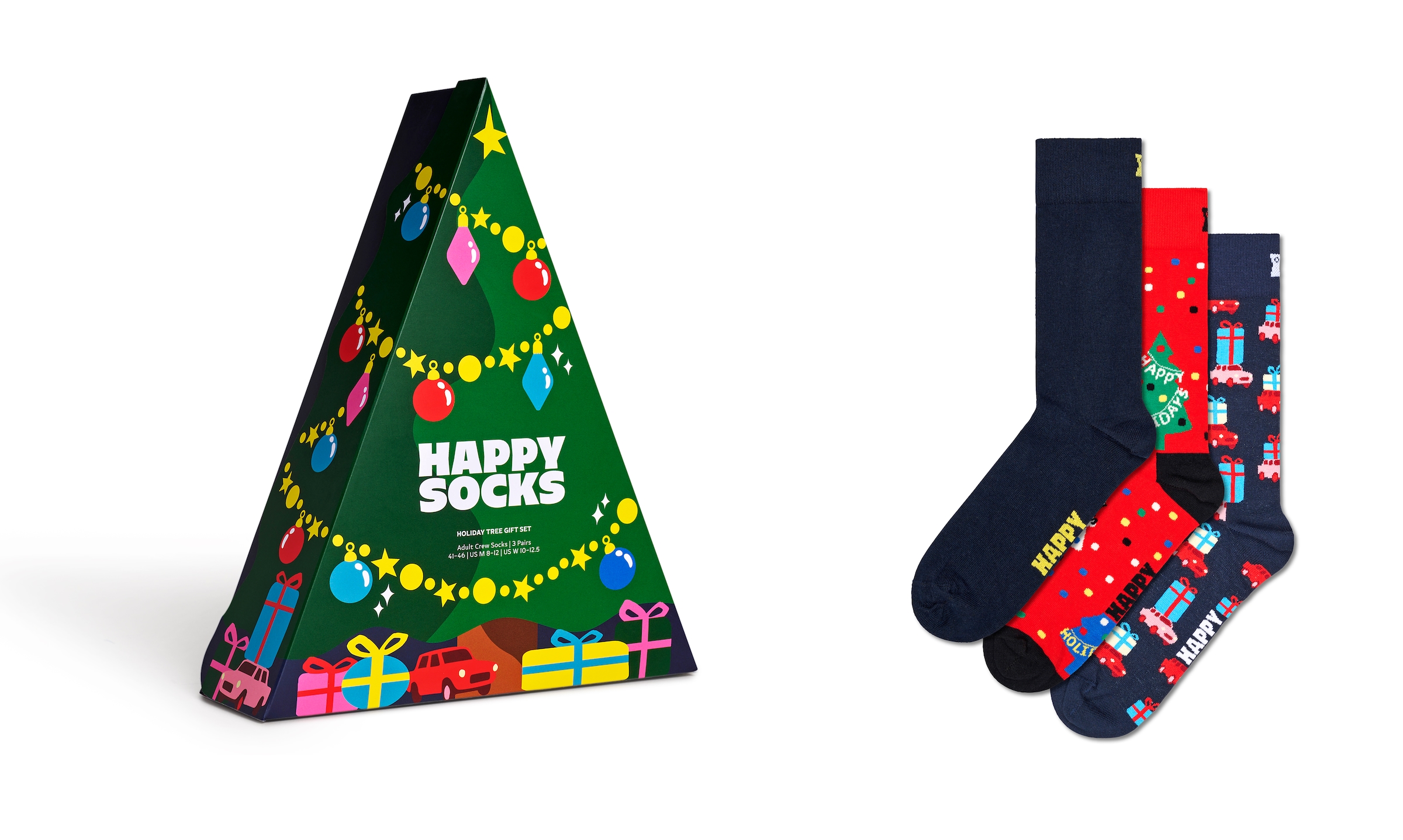 Happy Socks Langsocken 3er Pack,  mit festlichen Motiven