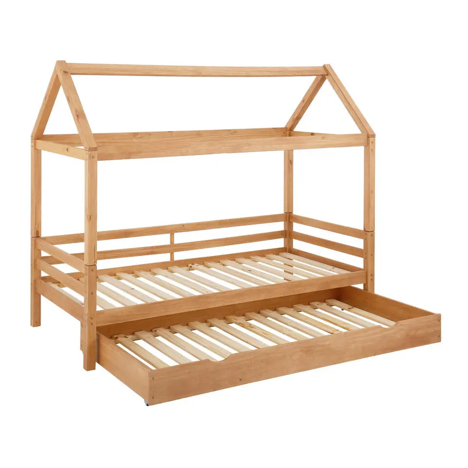 Alpi2 - Onderschuifbed 90x200 cm voor kinderen grenen