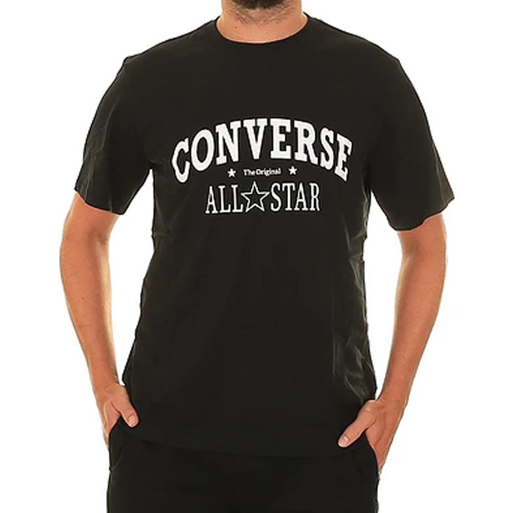 Converse T-shirt Noir Homme Converse Vintage 10026458
