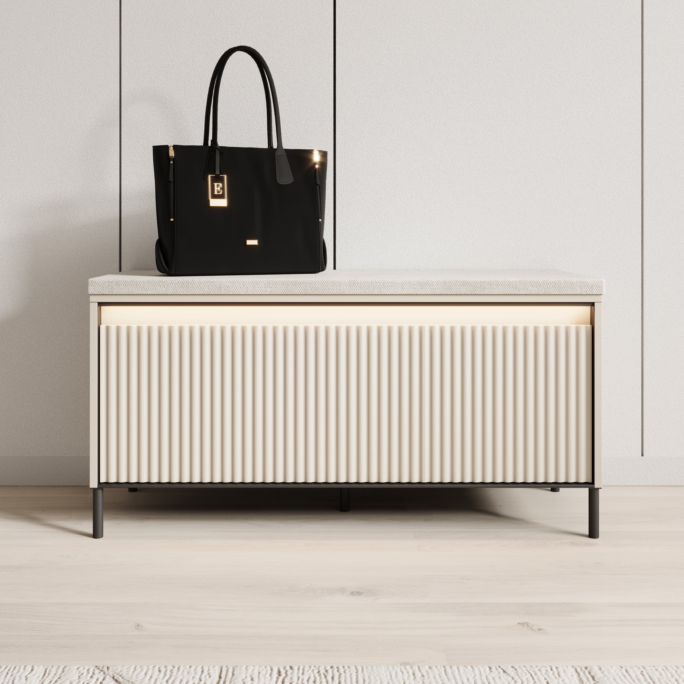 Timoteo - Schoenenkast - Beige - 101x38x51 cm