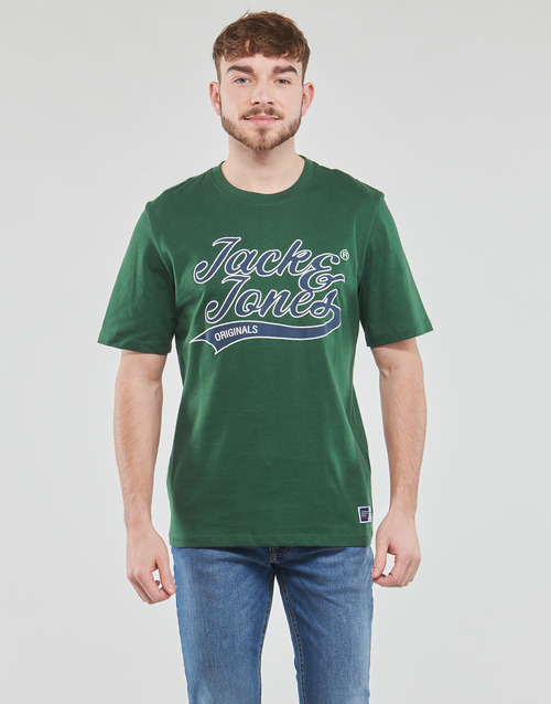 Jack & Jones - JORTREVOR UPSCALE SS TEE CREW NECK - Vert