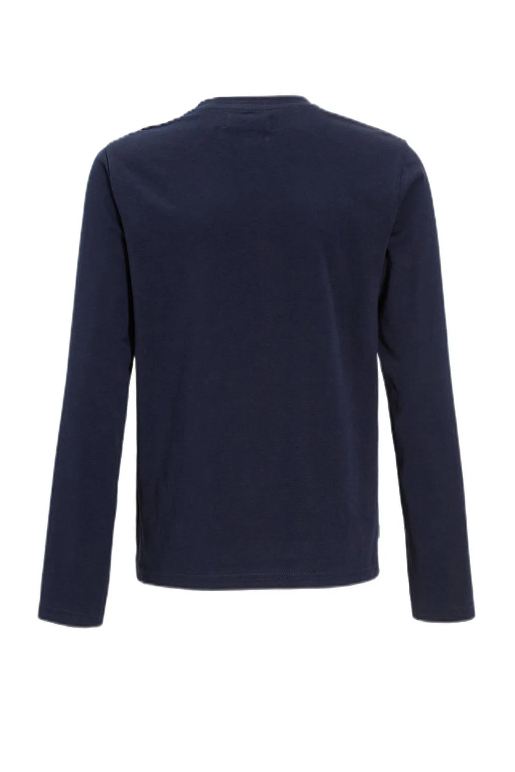 Orange Stars colourblock longsleeve met patch donkerblauw