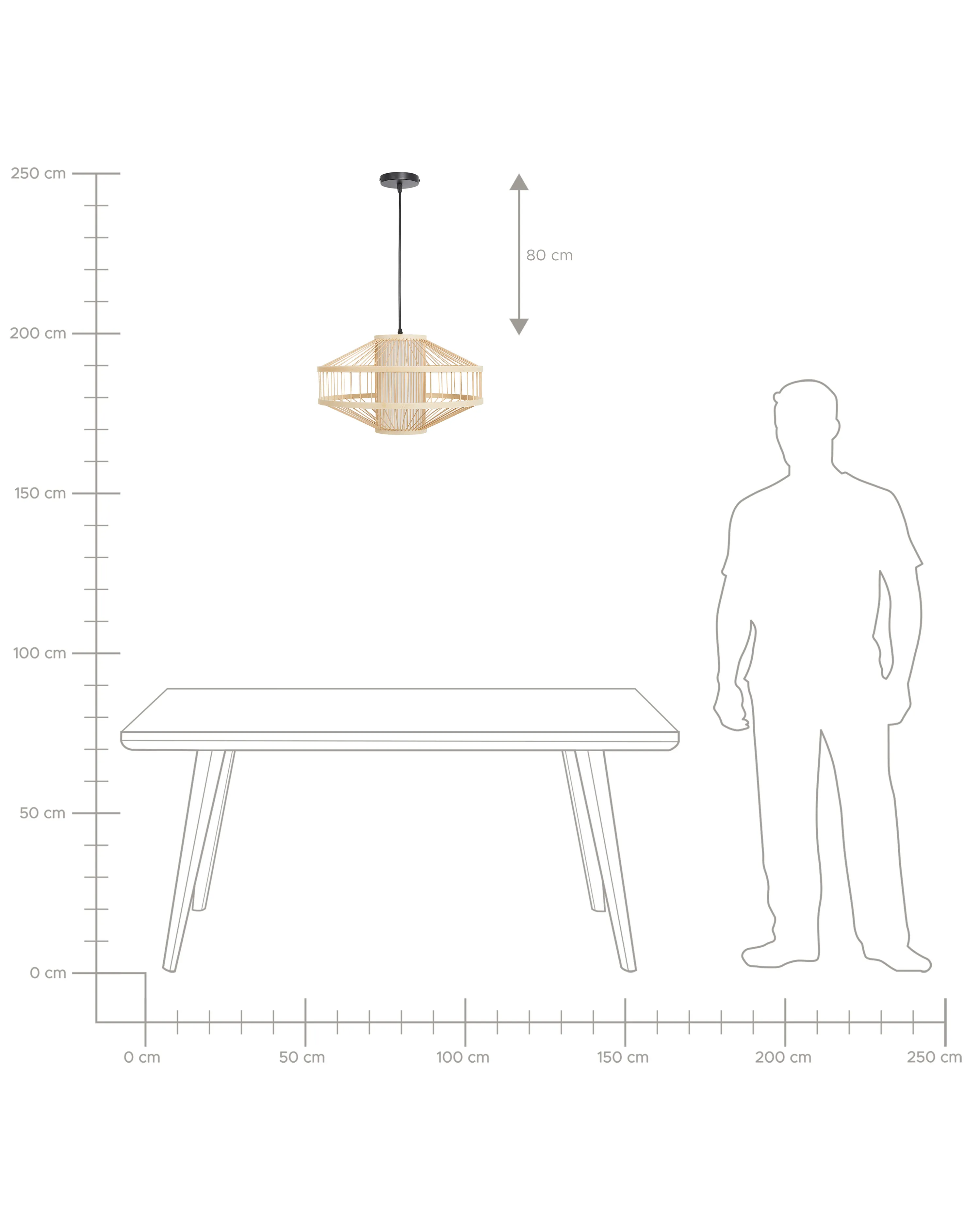 Hanglamp KARAJ Bamboehout Natuurlijk
