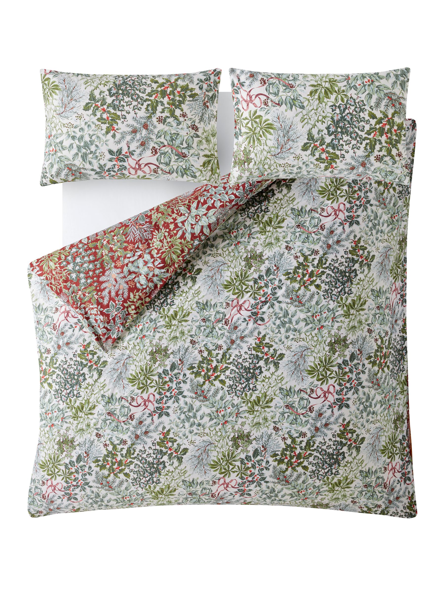 Laura Ashley Supersoft 100% Brushed Cotton Crossdale Berries Duvet Cover and Pillowcase Set