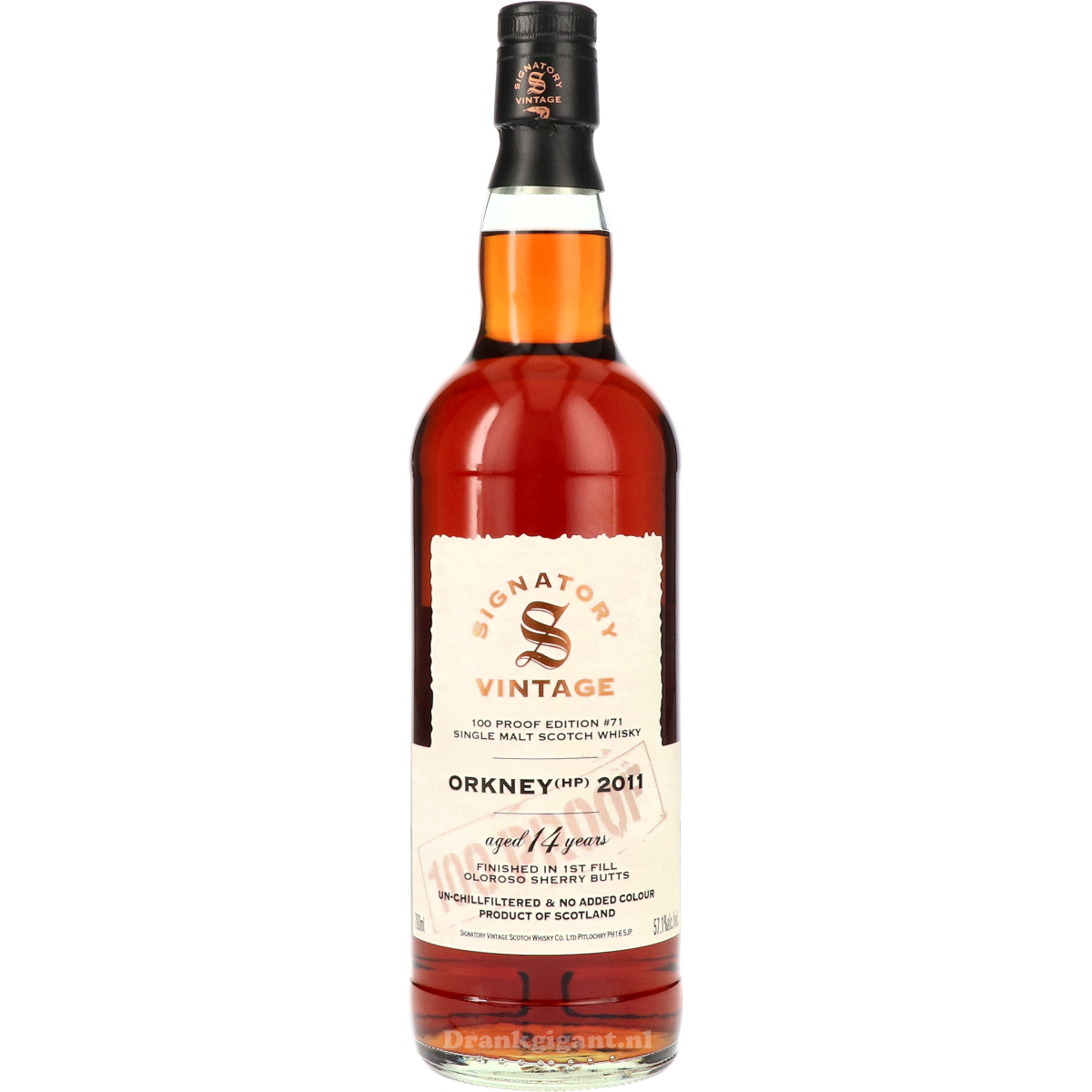 Orkney (HP) 14 Year 2011 Signatory Vintage 100 Proof 70 cl