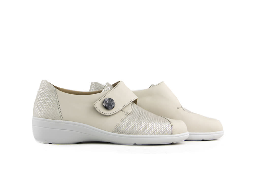 Solidus Klittenbandschoenen Beige Hedda Cigno Treccia