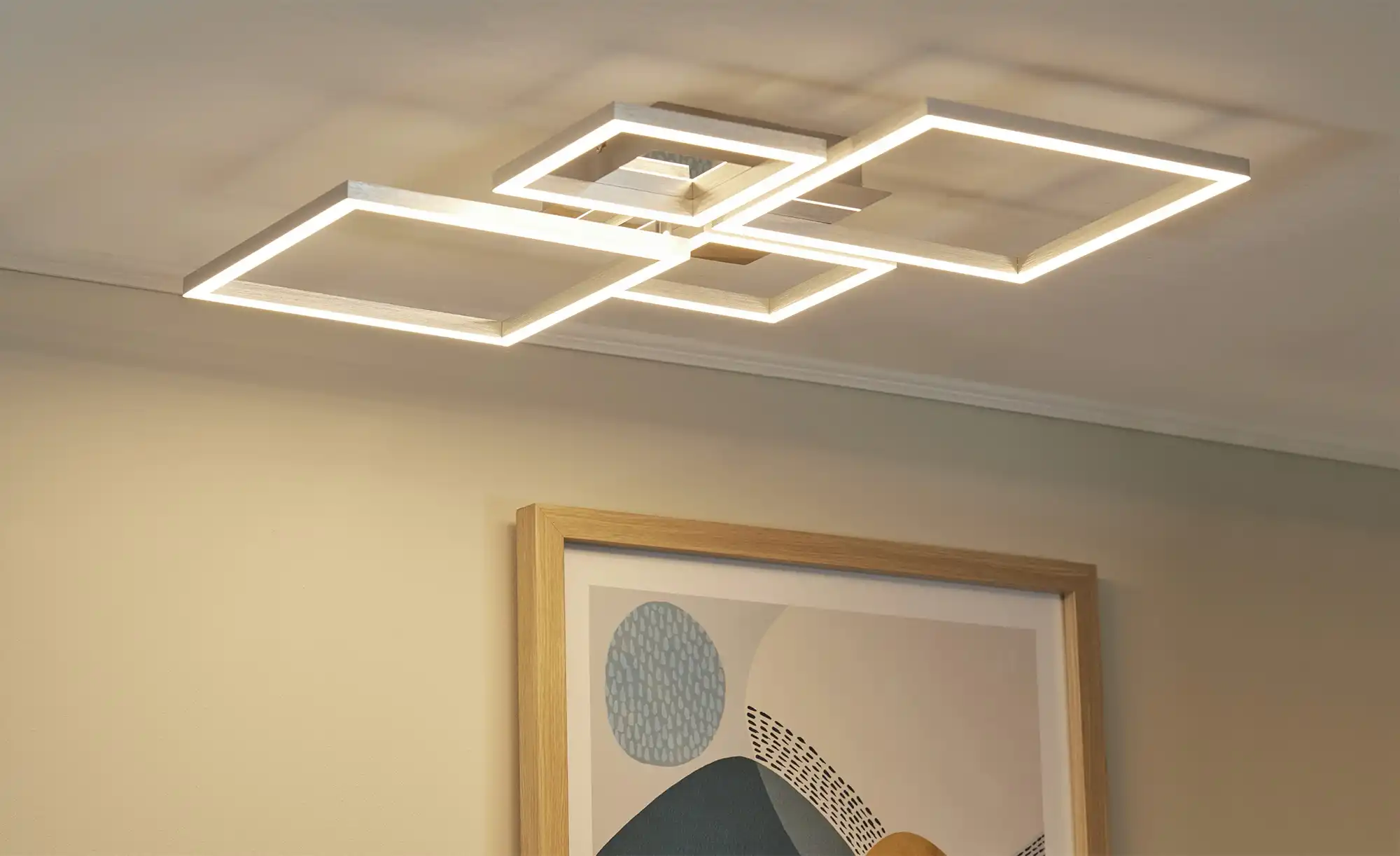 LED-Deckenleuchte, chrom/silberfarben