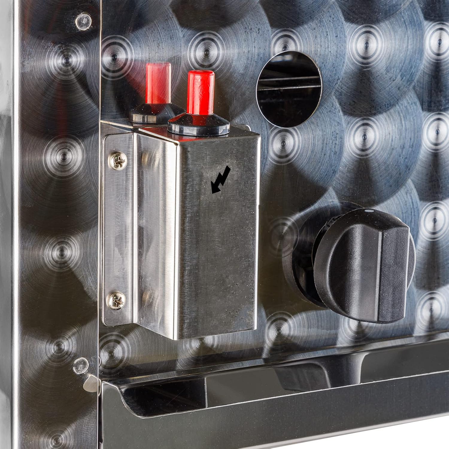 DEMA Edelstahl Gasbräter – 3-flammiger Gastrobräter mit 10 kW, Gasgrill & Tischgrill inkl. Grillrost