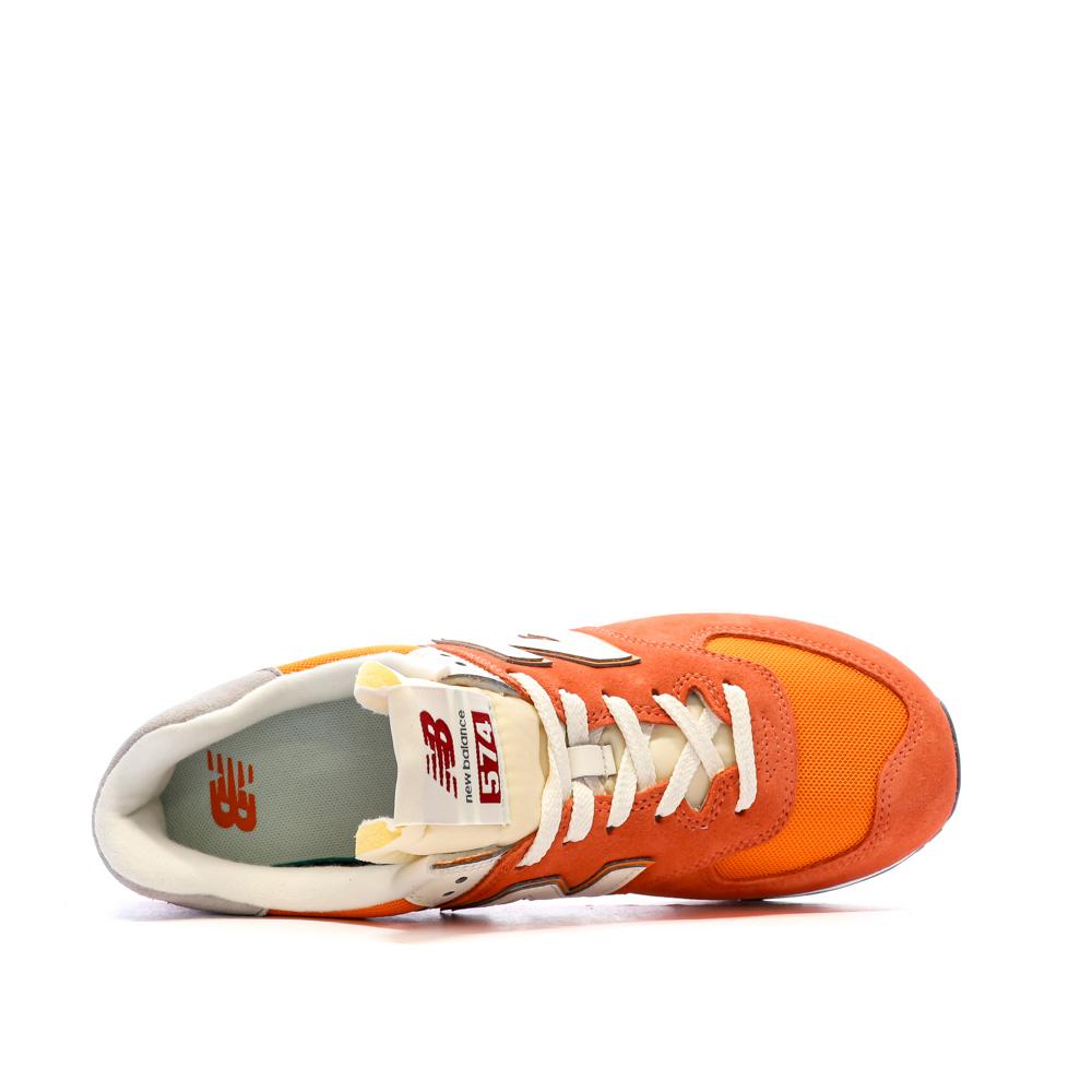 New Balance Baskets Orange/Gris Homme New Balance 574