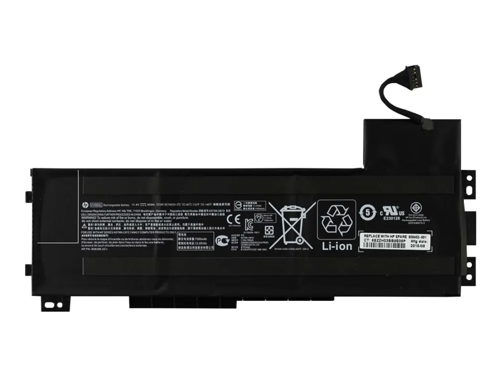 HP - Batteri til bærbar computer - Litiumion - 9-cellet - 2.635 Ah - 90 Wh - for ZBook 15 G3 Mobile Workstation, 15 G4 Mobile Workstation