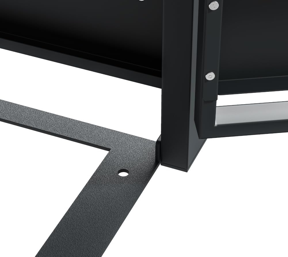 Westmann Metall Mülltonnenbox Lacina 6x240 L Anthrazit Holzoptik Mülltonnen Verkleidung mit Gasdruckfedern Pulverbeschichteter Stahl Wetterfest & stabil Klappdeckel & Fronttüren