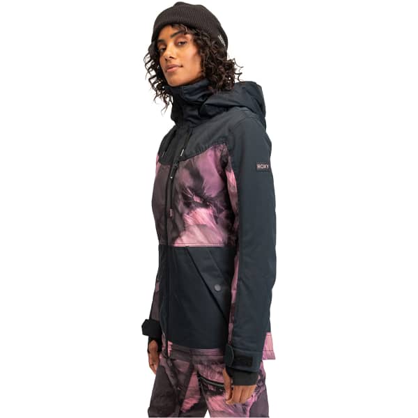 Veste de ski ROXY PRESENCE PARKA SNJT TRUE BLACK PANSY PANSY