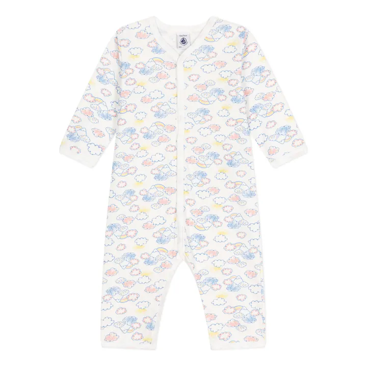 Petit Bateau Pyjama Miello Nuages | Blanc