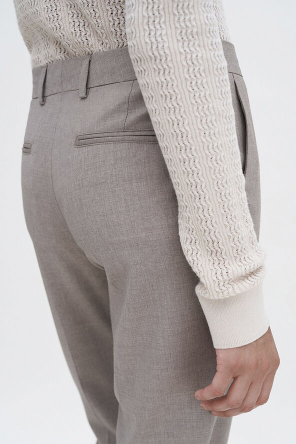Filippa K Emma Cropped Cool Wool Trouser Faded khak