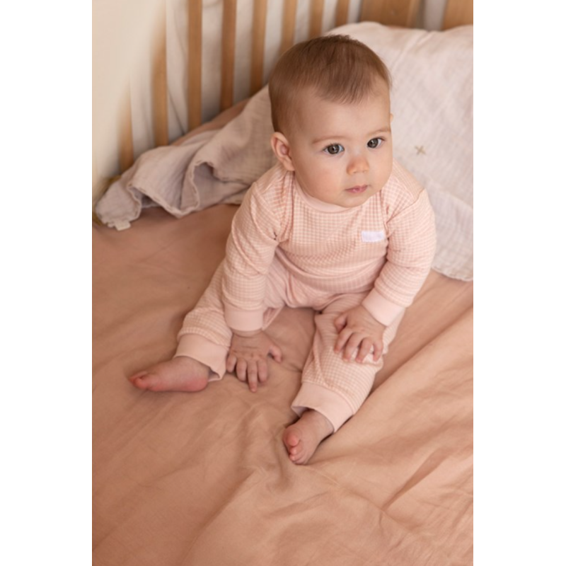 Feetje Wafel Pyjama Oud roze