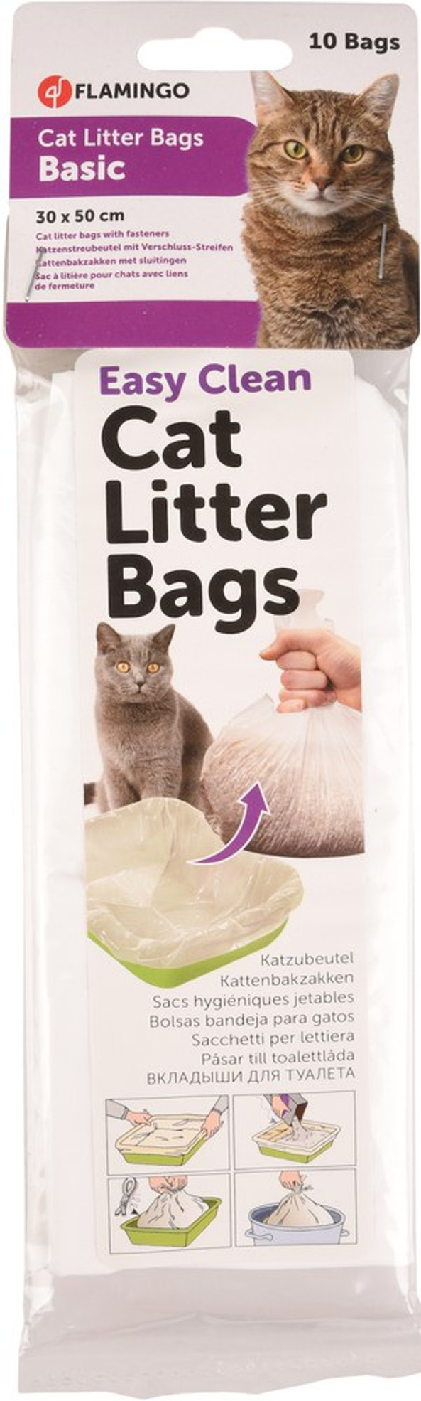 Flamingo f-500776 - Sacs à litière pour chats