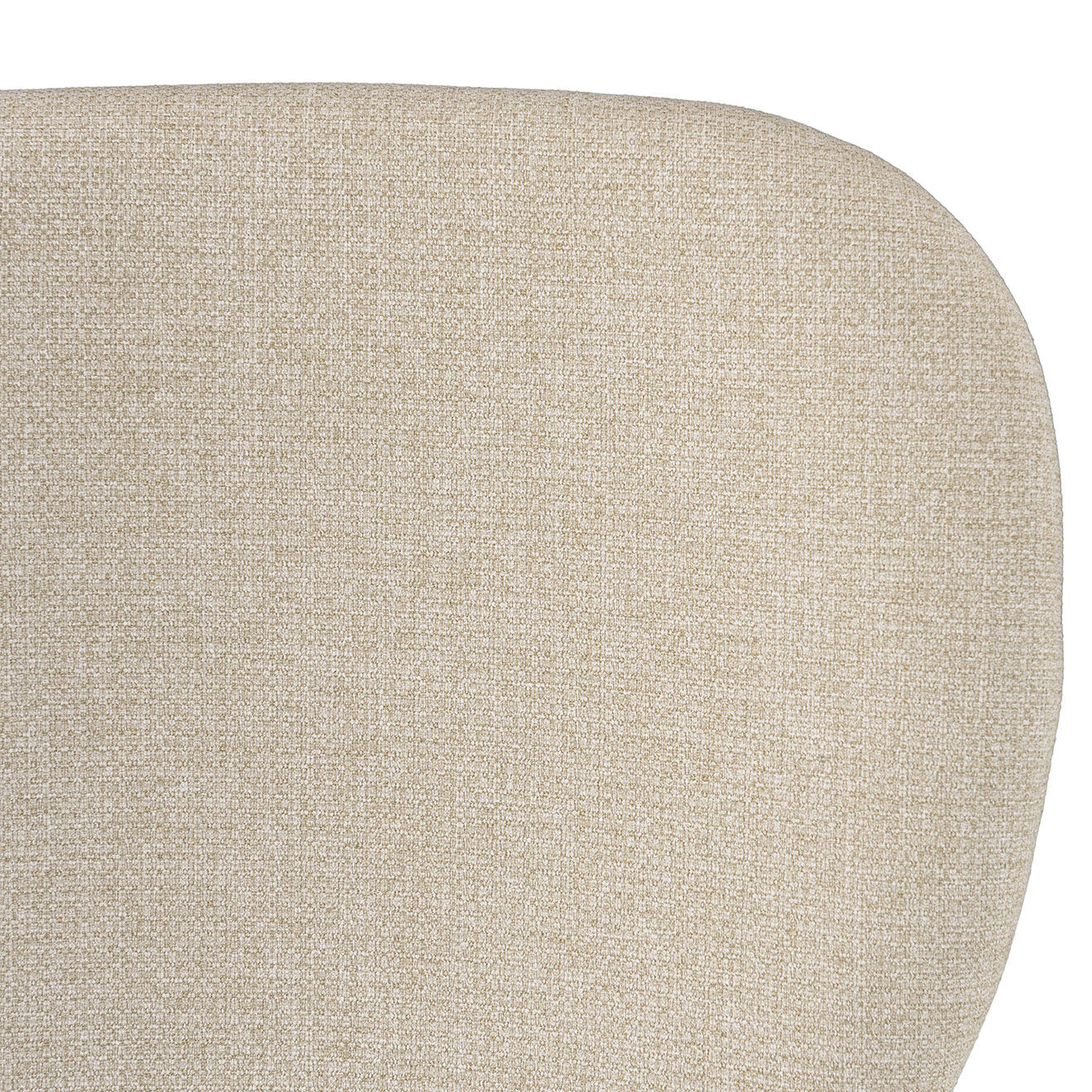 Macabane 2 Chaises en Tissu Tom écru - 48x56x83 cm