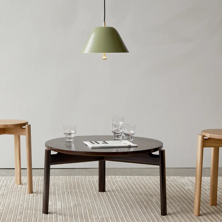 Audo - Passage Lounge Tisch, Ø 70 cm, Eiche natur