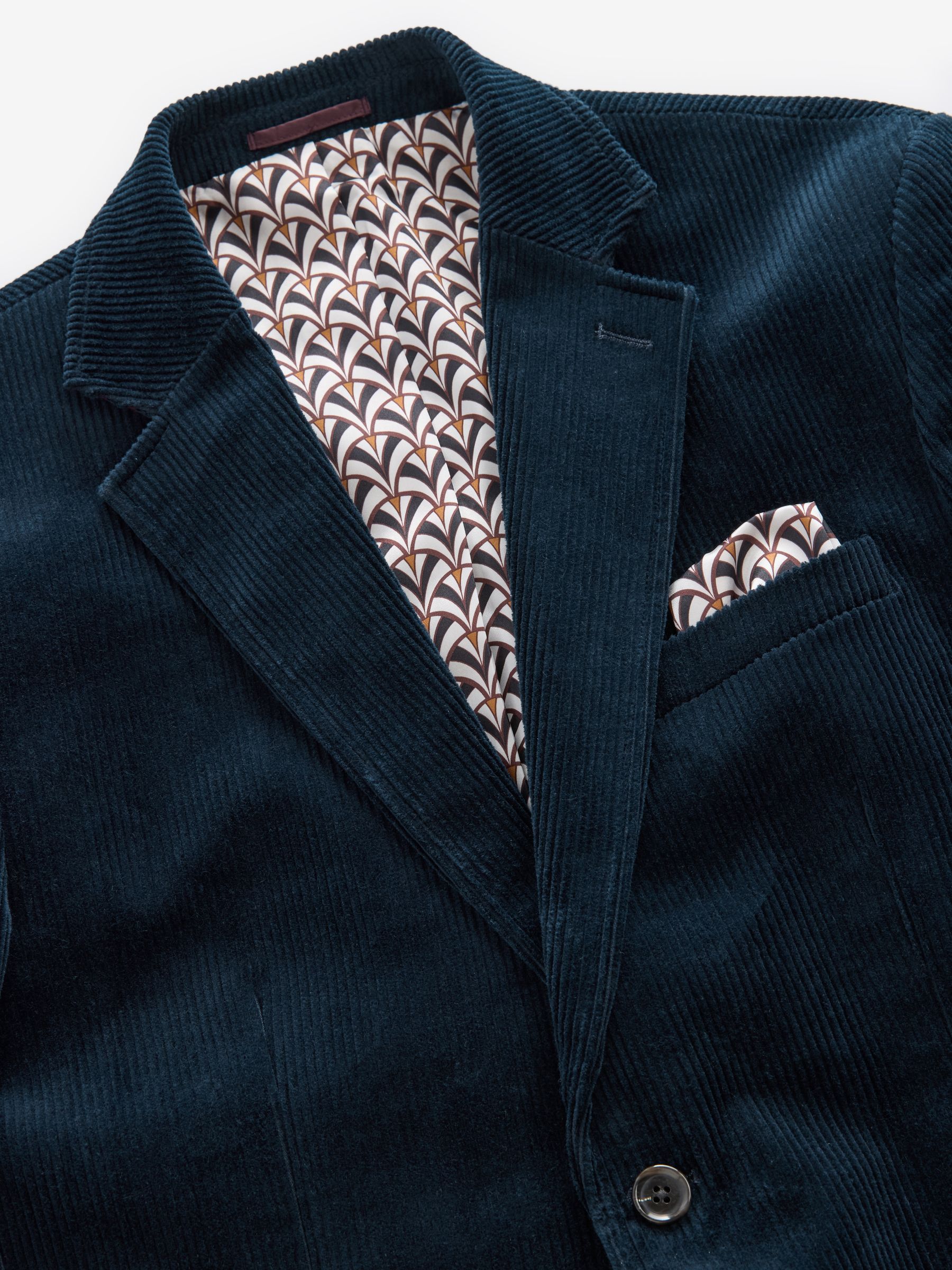 Donkerblauw - Corduroy blazer