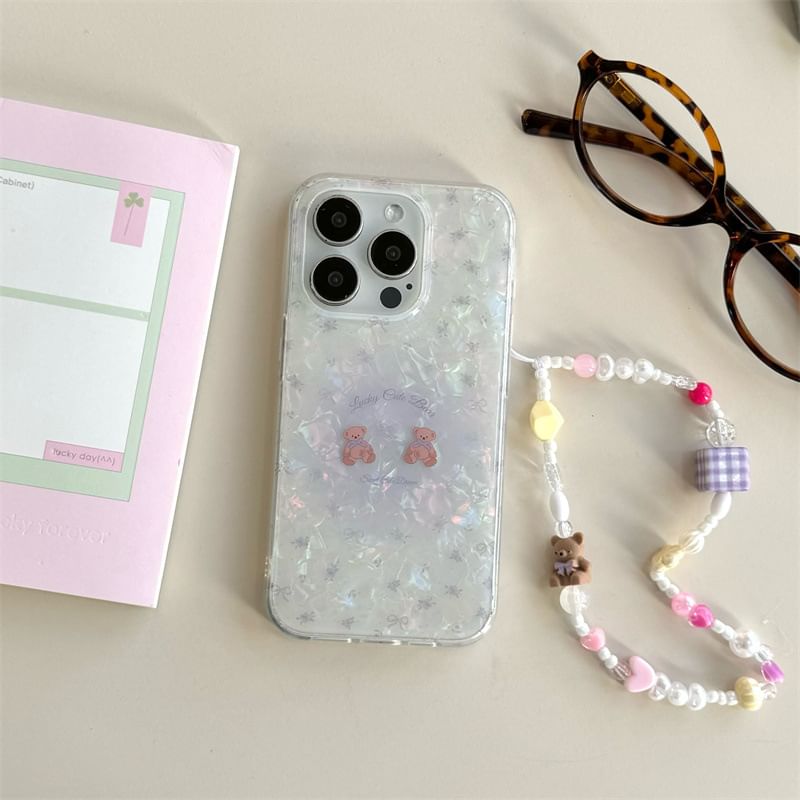 Elliure - Bear telefoonhoesje / bandje / set - Apple iPhone 16 Pro Max / 16 Pro / 16 Plus / 16 / 15 Pro Max / 15 Pro / 15 Plus / 15 / 14 Pro Max / 14 Pro / 14 Plus / 14 / SE / 13 Pro Max / 13 Pro / 13