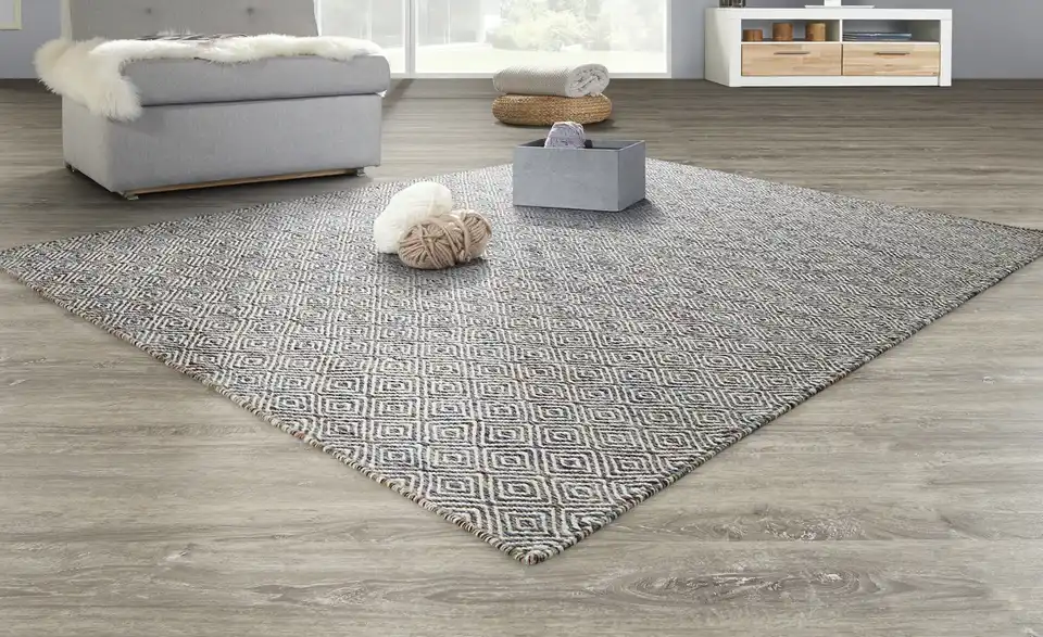 Naturteppich 80x150 cm rechteckig Beige, mehrfarbig
