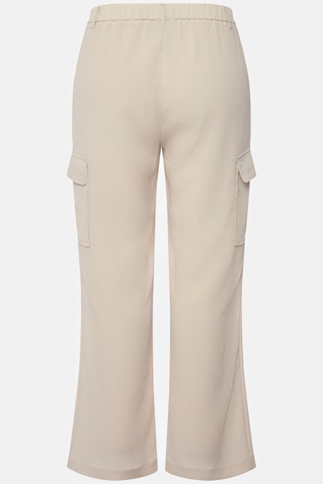 Cargohose, weites Bein, Cargotaschen, Hosenhaken