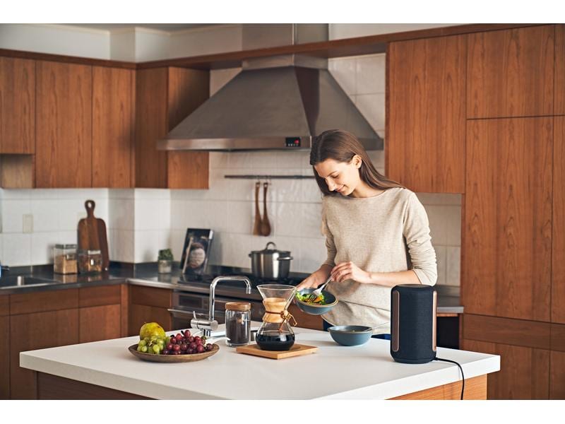 Sony Smart Speaker SRS-RA3000 Schwarz Premium-Lautsprecher für unaufdringlichen raumfüllenden Klang
