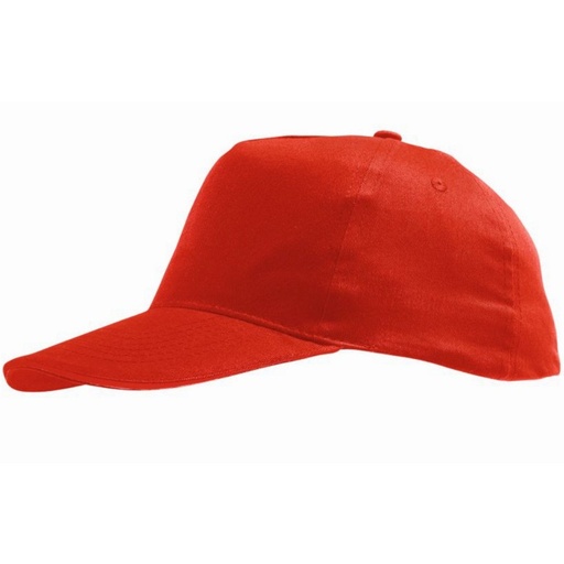 Gorro de 5 painéis, modelo Sol de verão/esportes.